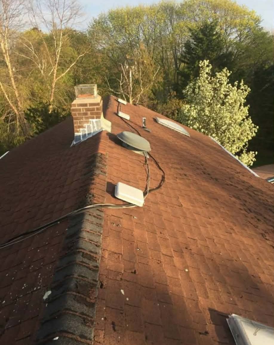 Architectural Shingle Replacement in West Hampton, NY - before